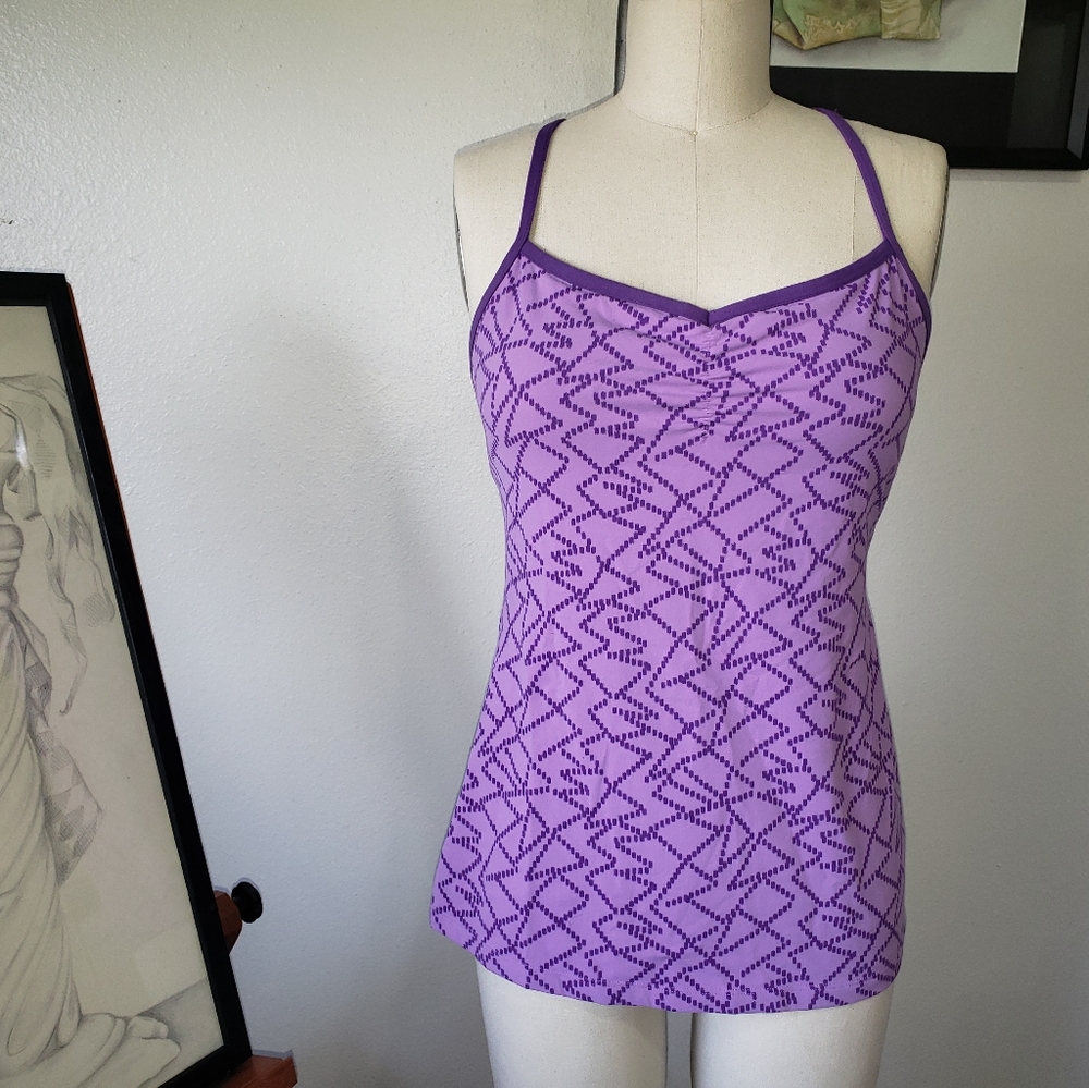 Athletic wear racer back bra top
